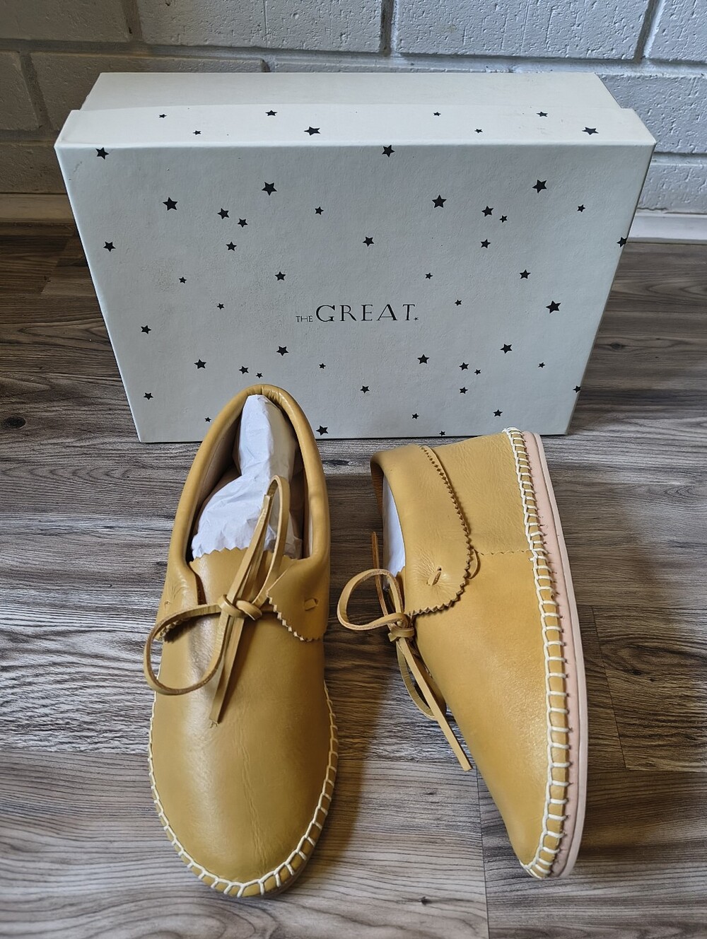 THE GREAT. Canyon Moccasin In Safari Women's Size 7